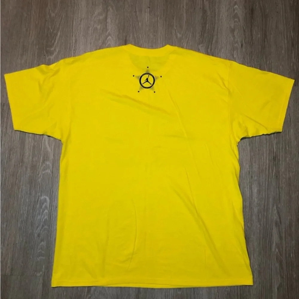 Vintage Nike Air Jordan‎ 25th Anniversary T-Shirt Yellow Black Men's Size XL